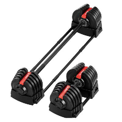 Гантель регулируемая 40кг + штанга, HYFIT, набор 2в1, D7060