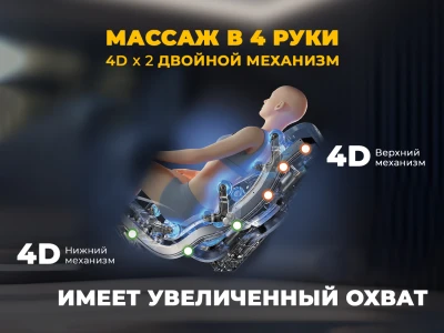 Массажное кресло FUJIMO МАСТЕР Ци Шампань