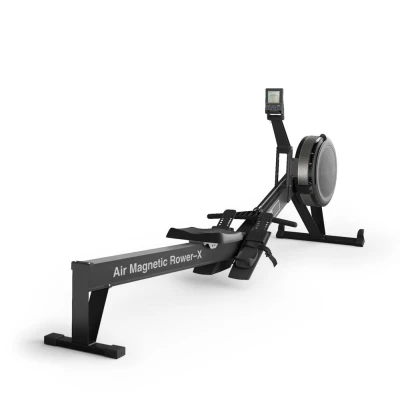 Гребной тренажер UNIX Fit Air аэромагнитный / Magnetic Rower-X черный