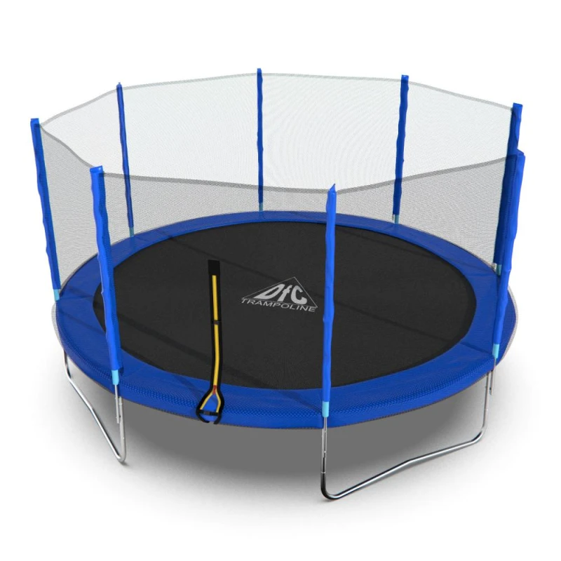 Батут DFC Trampoline Fitness с сеткой 14ft купить в Туле по низкой цене