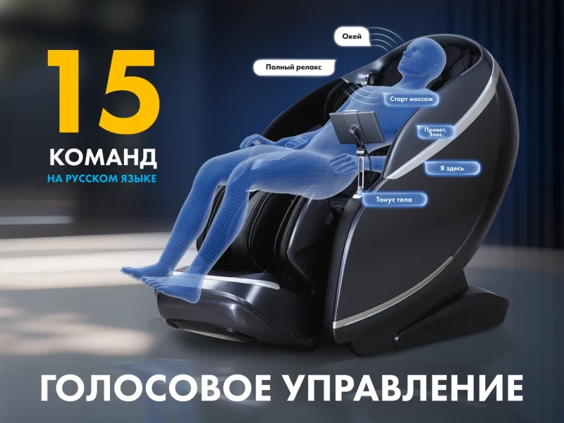 Массажное кресло FUJIMO 氣 GURU2 Серый
