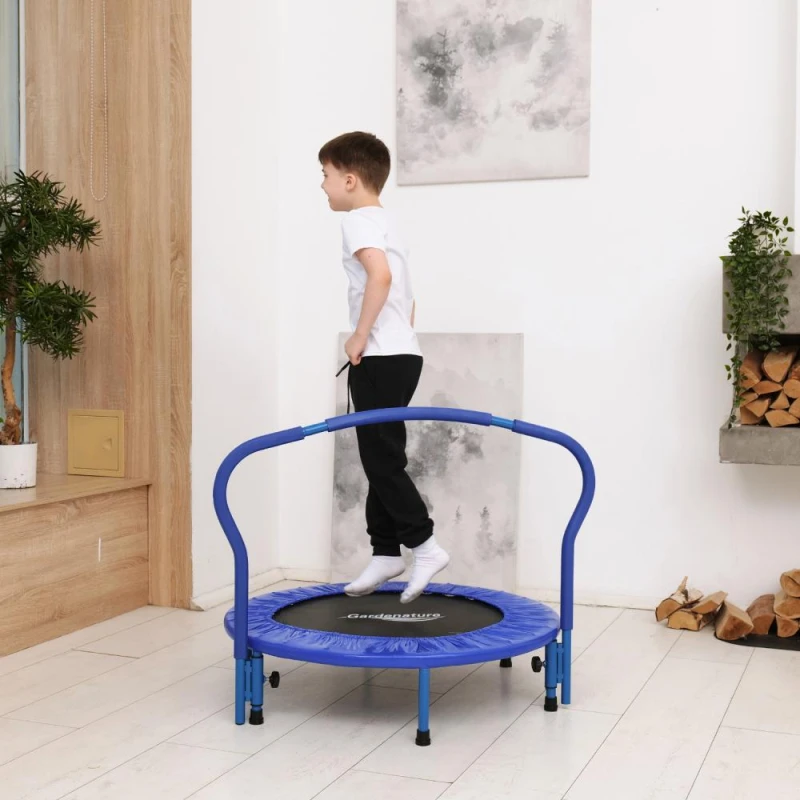 Батут с поручнем DFC Gardenature 36'' синий купить в Туле по низкой цене