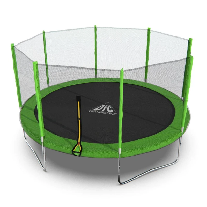 Батут DFC Trampoline Fitness с сеткой 14ft купить в Туле по низкой цене