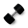 Гантель UNIX Fit PRO круглая обрезиненная 45 кг / шт.