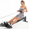 Гребной тренажер UNIX Fit Air Rower-X с аэродинамической нагрузкой, черный — купить в Туле в магазине тренажеров
