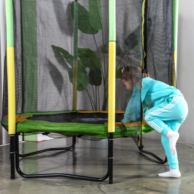 Батут DFC JUMP KIDS 55" зелено-желтый купить в Туле по низкой цене