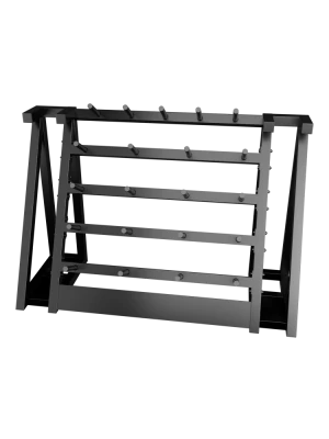 Стойка для хранения штанг для аэробики (бодипампов) BRONZE GYM 190х55х128,на 20 шт.