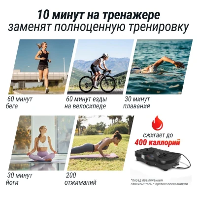 Виброплатформа UNIX Fit усиленная Intensive 2D Black купить в Туле