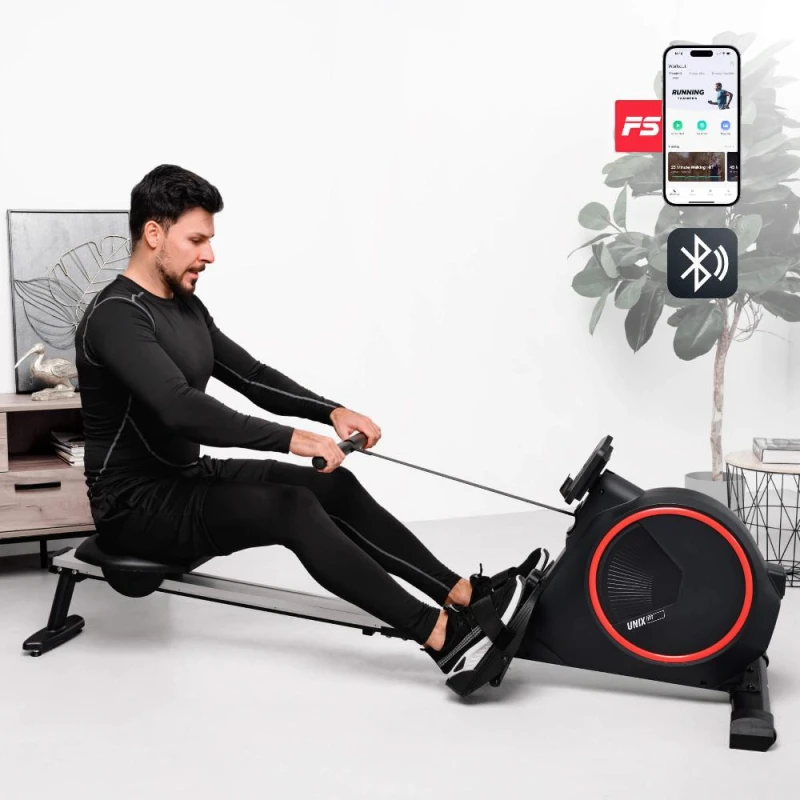 Гребной тренажер UNIX Fit Techno Rower 410 с механической нагрузкой — купить в Туле в магазине тренажеров