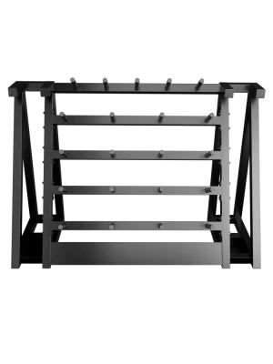 Стойка для хранения штанг для аэробики (бодипампов) BRONZE GYM 190х55х128,на 20 шт.