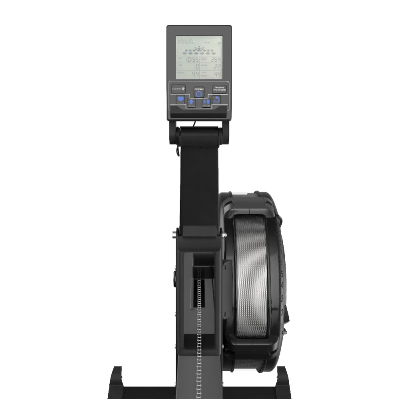Гребной тренажер UNIX Fit Air Rower-X с аэродинамической нагрузкой, черный — купить в Туле в магазине тренажеров