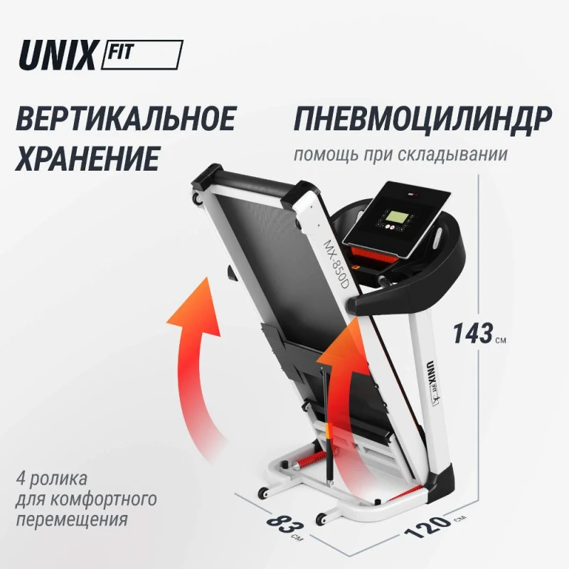Беговая дорожка UNIX Fit MX-850D купить в Туле
