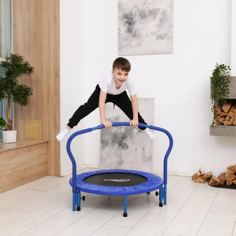 Батут с поручнем DFC Gardenature 36'' синий купить в Туле по низкой цене