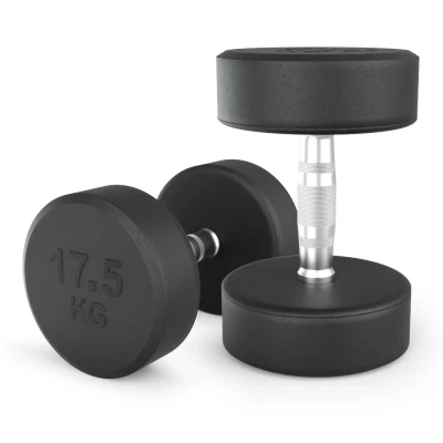 Гантель UNIX Fit PRO круглая обрезиненная 17,5 кг, 2 шт.