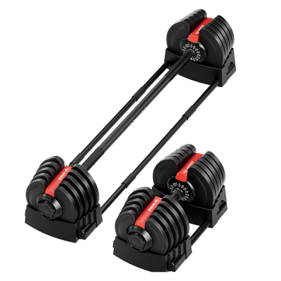 Гантель регулируемая 40кг + штанга, HYFIT, набор 2в1, D7060