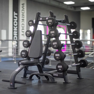 Стойка для штанг профессиональная BRONZE GYM BR-1026 — купить в Туле в магазине тренажеров ArtRelax