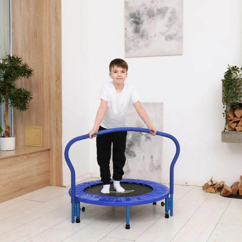 Батут с поручнем DFC Gardenature 36'' синий купить в Туле по низкой цене