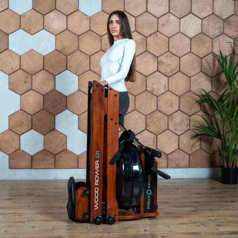 Гребной тренажер домашний OXYGEN FITNESS WOOD ROWER Q1 купить в Туле — магазин тренажеров в Туле