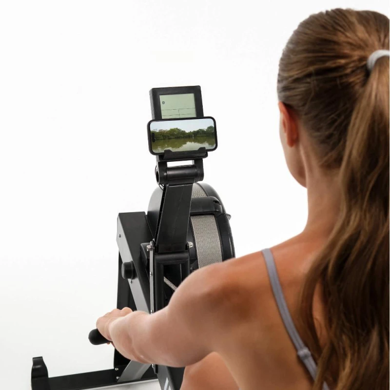 Гребной тренажер UNIX Fit Air Rower-X с аэродинамической нагрузкой, черный — купить в Туле в магазине тренажеров