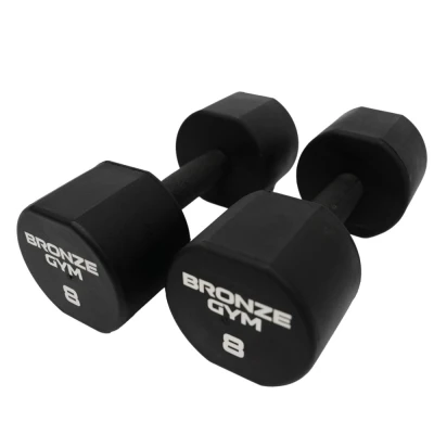 Набор термополиуретановых гантелей BRONZE GYM, 1-10 кг - 10 пар, шаг 1 кг