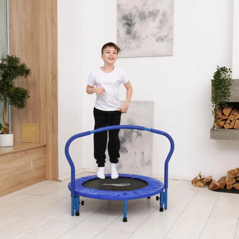Батут с поручнем DFC Gardenature 36'' синий купить в Туле по низкой цене