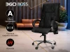 Офисное массажное кресло EGO BOSS Антрацит