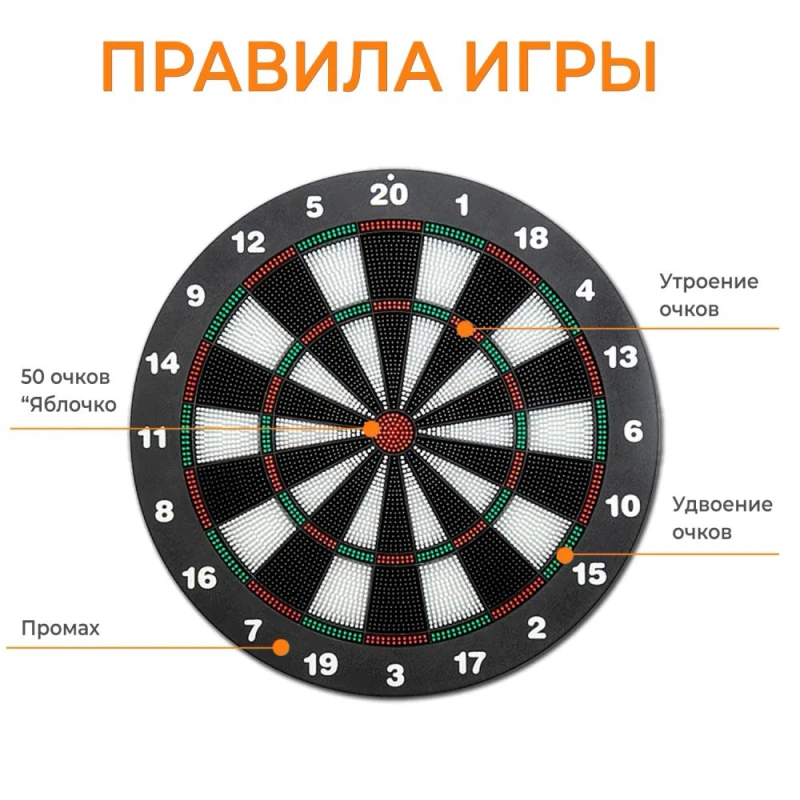 Дартс DFC BASEBOARD с 6 дротиками — купить в Туле в магазине