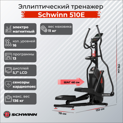 Эллиптический тренажер Schwinn 510E — купить в Туле в магазине тренажеров