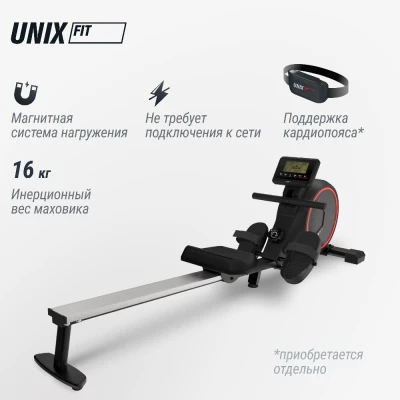 Гребной тренажер UNIX Fit Techno Rower 410 с механической нагрузкой — купить в Туле в магазине тренажеров