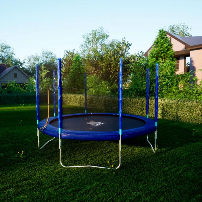 Батут DFC Trampoline Fitness с сеткой 12ft купить в Туле по низкой цене