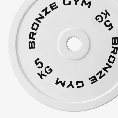 Диск олимпийский BRONZE GYM тяжелоатлетический серый 5 кг